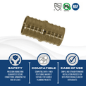 3/4 Inch PEX-B Barb Coupling