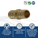 1/2 Inch PEX-B Barb Coupling