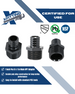 1 Inch PEX-B Barb Crimp x 1 Inch Male NPT Poly Alloy Adapter