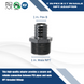 1 Inch PEX-B Barb Crimp x 1 Inch Male NPT Poly Alloy Adapter