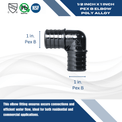 1 Inch PEX-B Barb Crimp Poly Alloy Elbow