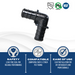 1/2 Inch PEX-B Barb Crimp Poly Alloy Elbow