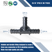 3/8 Inch PEX-B Barb Crimp Poly Alloy Tee