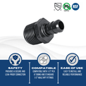 1/2 Inch PEX-B Barb Crimp x 1/2 Inch Male NPT Poly Alloy Adapter