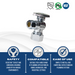 5/8 Inch OD Compression x 3/8 OD Compression Angle Valve