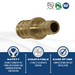1/2 Inch x 3/8 Inch PEX-B Barb Crimp Reducing Coupling