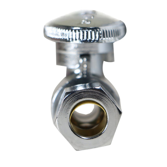 1/2 Inch  PEX-B Barb x 3/8 Inch OD Compression Straight Valve