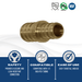 1/2 Inch x 5/8 Inch PEX-B Barb Crimp Reducing Coupling
