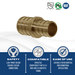 3/4 Inch x 5/8 Inch PEX-B Barb Crimp Reducing Coupling,