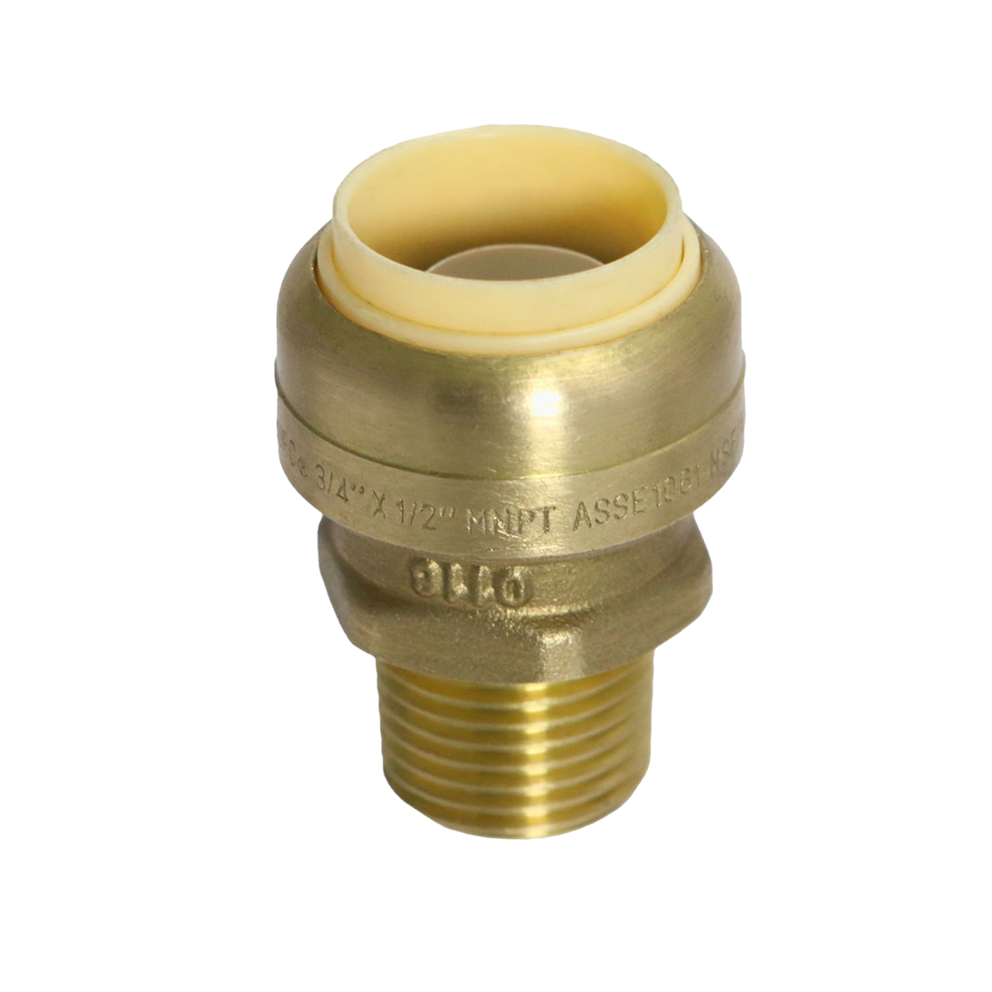 Push-to-Connect 3/4 Inch x 1/2 Inch Male Adapter