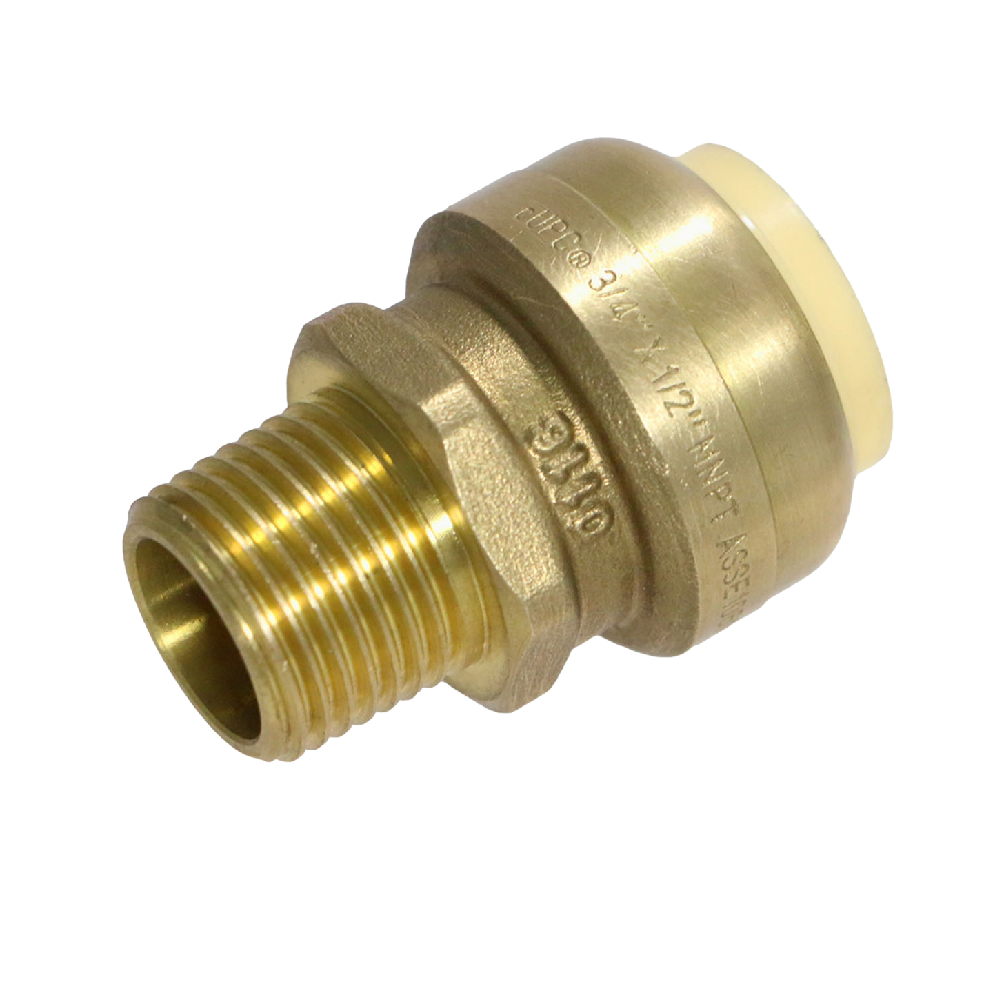Push-to-Connect 3/4 Inch x 1/2 Inch Male Adapter