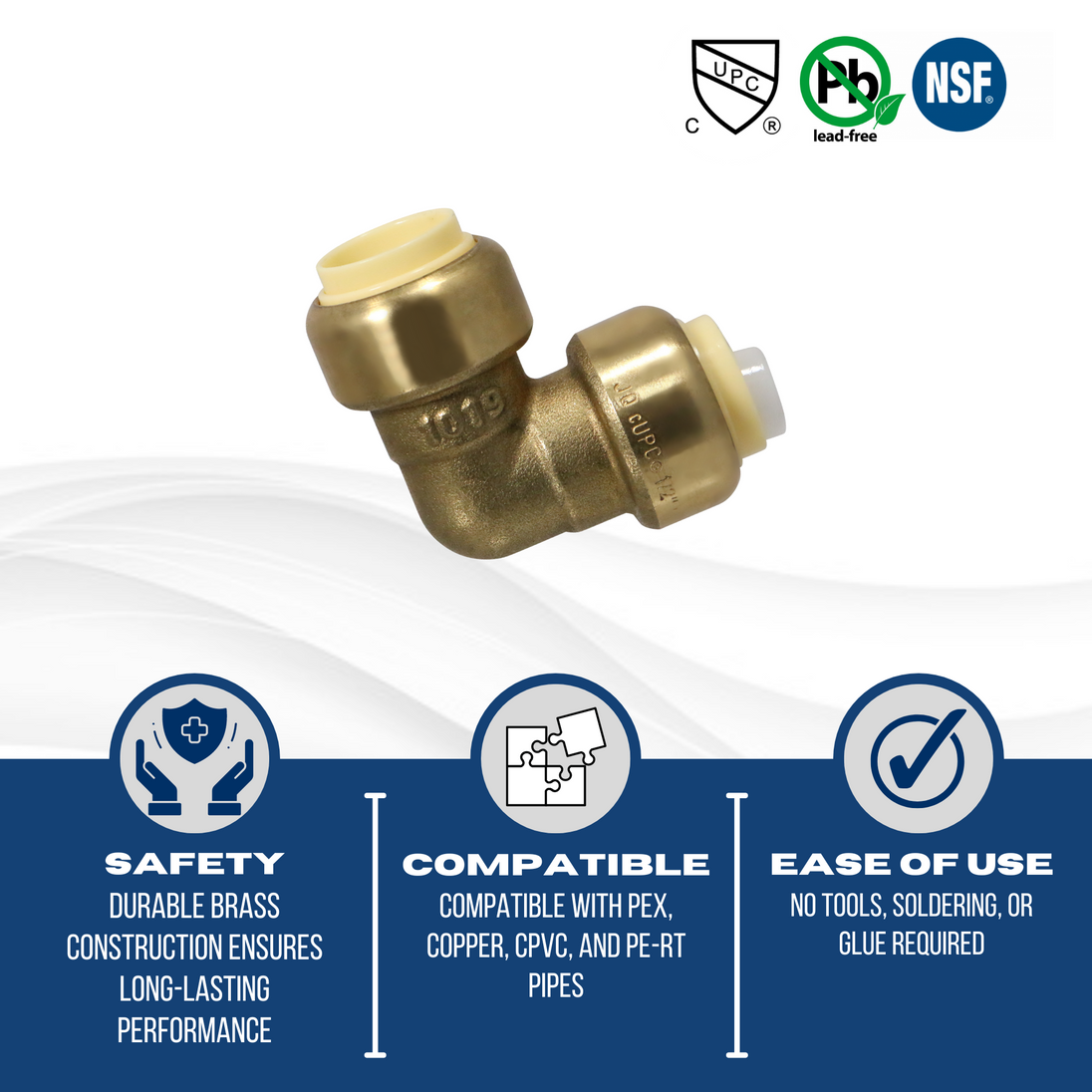 Push to Connect 1/2 Inch Elbow