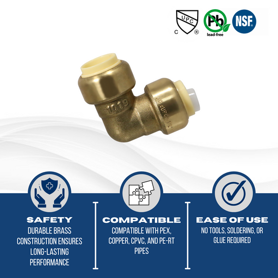 Push to Connect 1/2 Inch Elbow