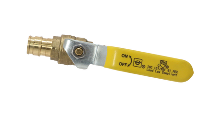 Pex A Expansion Ball Valve Measuring 1/2" x 1/2" Pex A Expansion Ball Valve Specifically Pex A Expansion Ball Valve