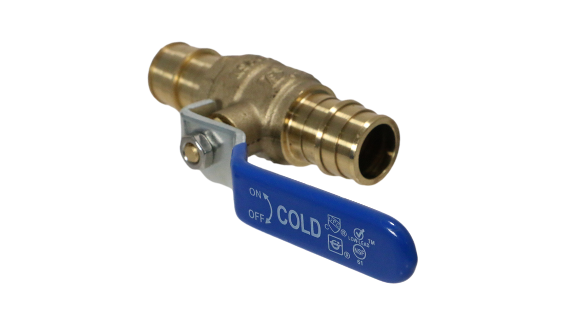 3/4 Inch Pex-A Expansion Ball Valve Cold (Blue)