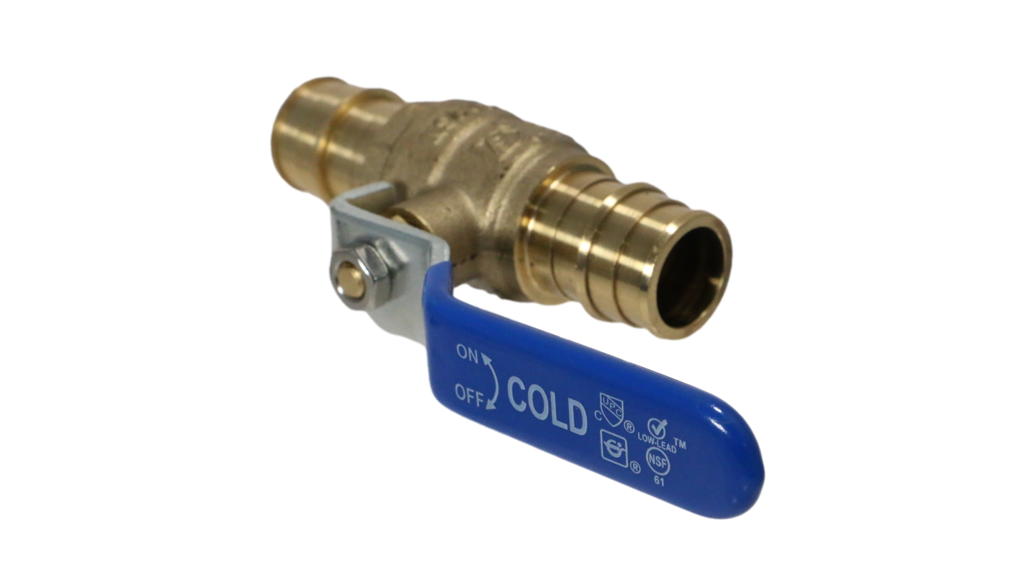 3/4 Inch Pex-A Expansion Ball Valve Cold (Blue)