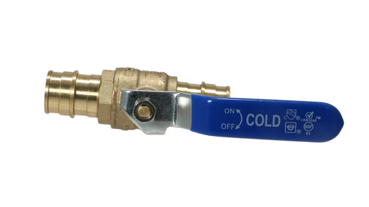 3/4 Inch Pex-A Expansion Ball Valve Cold (Blue)