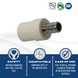1/2 Inch PEX-B Barb X 1/2 Inch CPVC Transition Coupling