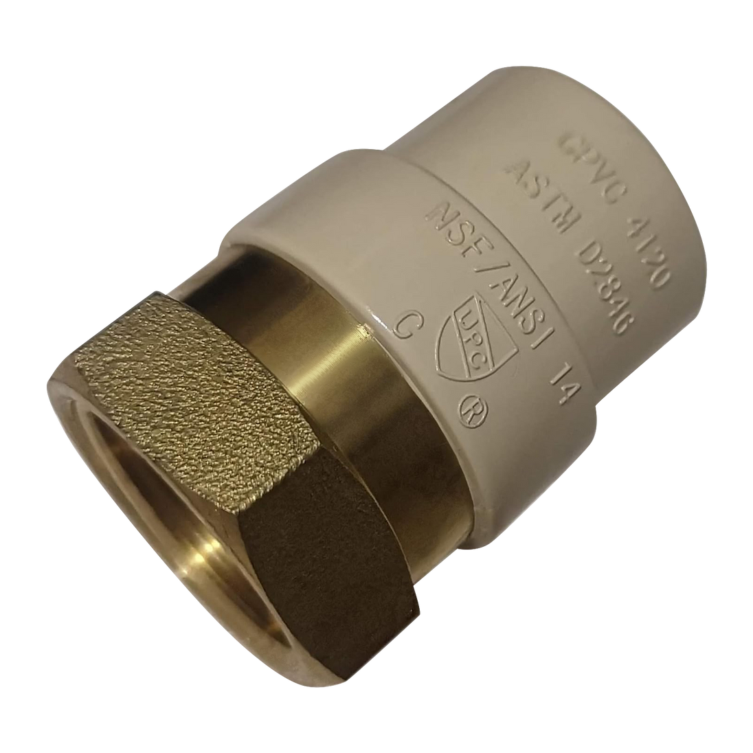 CPVC Transition Coupling | 3/4 Inch CPVC x 3/4 Inch FNPT
