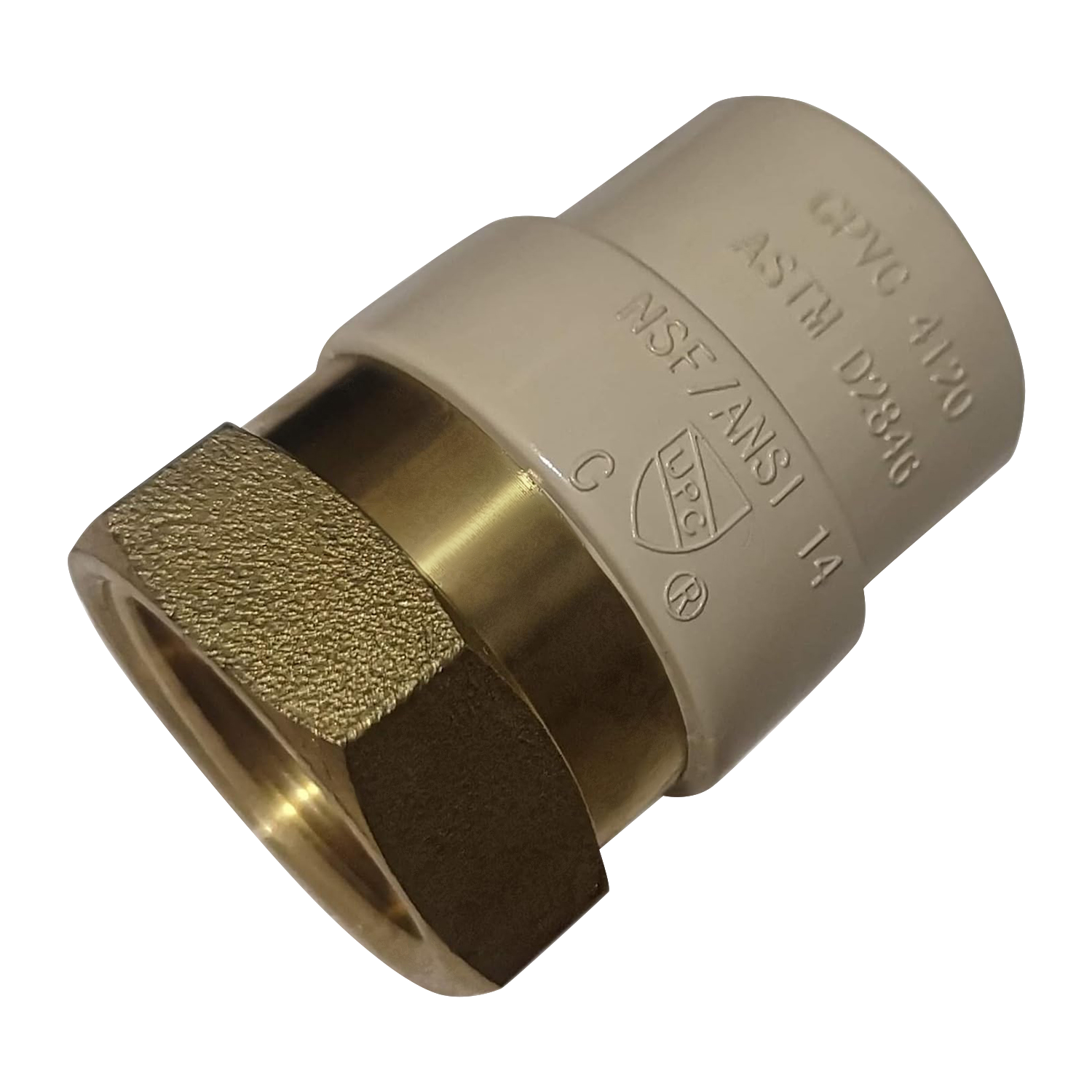 CPVC Transition Coupling | 3/4 Inch CPVC x 3/4 Inch FNPT