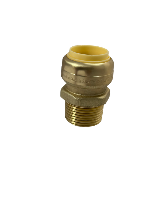 Push-to-Connect  3/4 Inch x 3/4 Inch Male Adapter