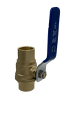 3/4 Inch Brass Sweat Shut Off Ball Valve, 600 WOG (Water, Oil Gas)