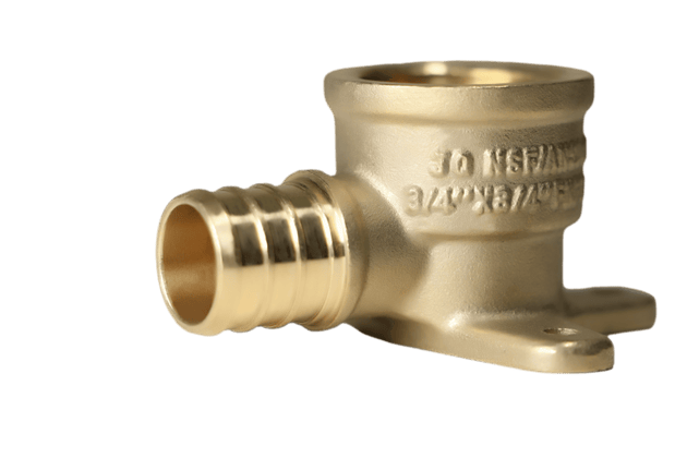 3/4 inch PEX-B Barb x 3/4 inch FNPT Elbow Drop Ear