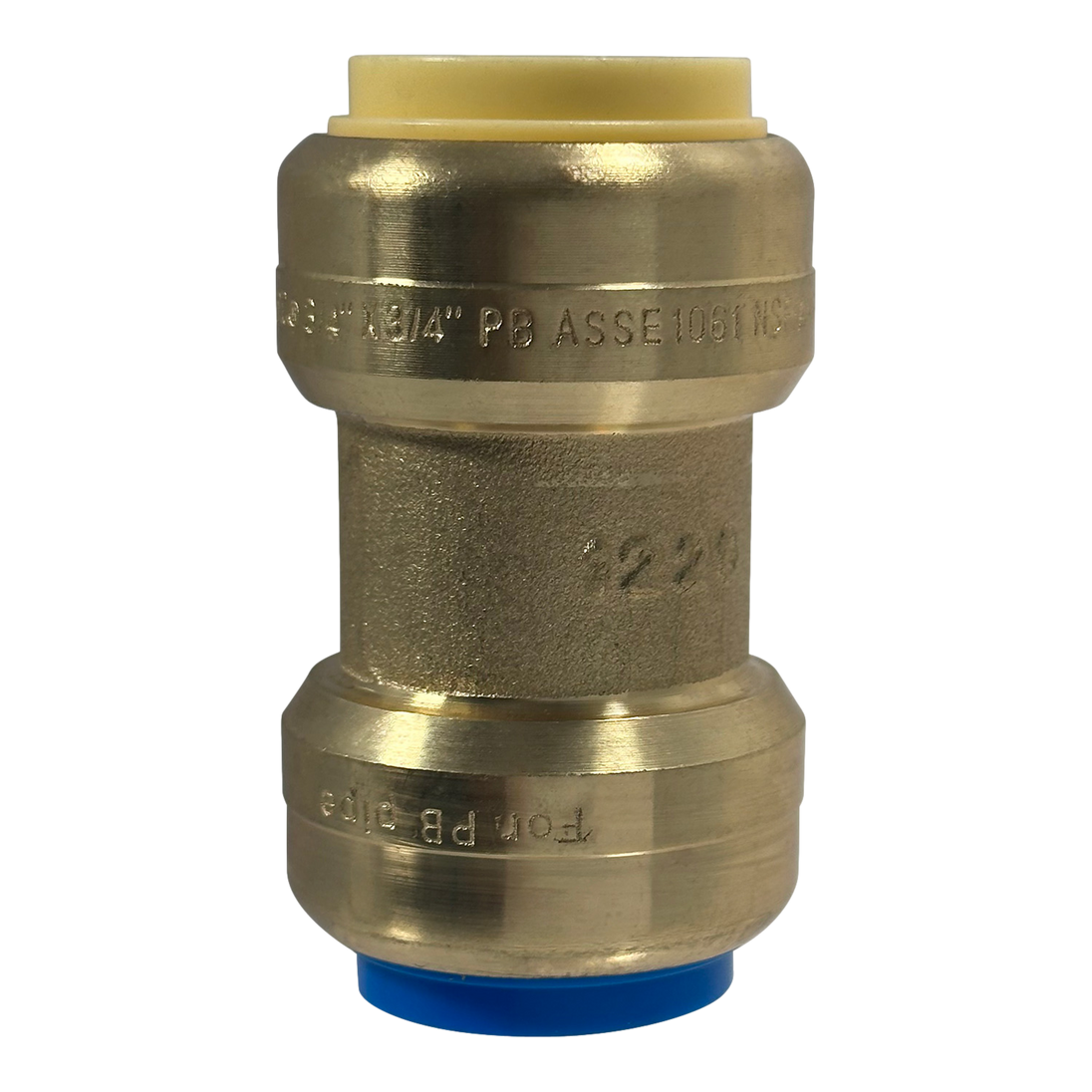 Push-to-Connect 3/4 Inch x 3/4 Inch PB Coupling