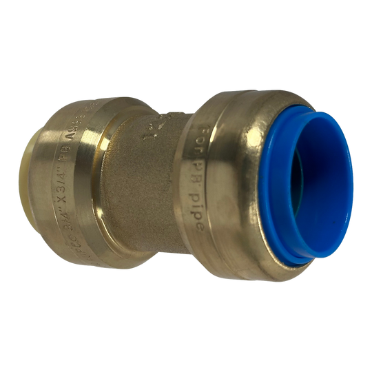 Push-to-Connect 3/4 Inch x 3/4 Inch PB Coupling