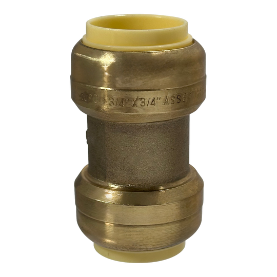 Push-to-Connect 3/4 Inch x 3/4 Inch Coupling