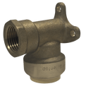 Push-to-Connect 3/4 Inch x 1/2 Inch Female Elbow with Drop Ear