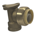 Push-to-Connect 3/4 Inch x 1/2 Inch Female Elbow with Drop Ear