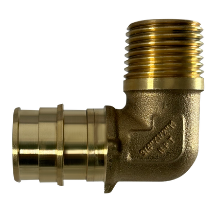  Measuring Pex A 1/2" x 3/4" Male NPT Elbow Specifically 