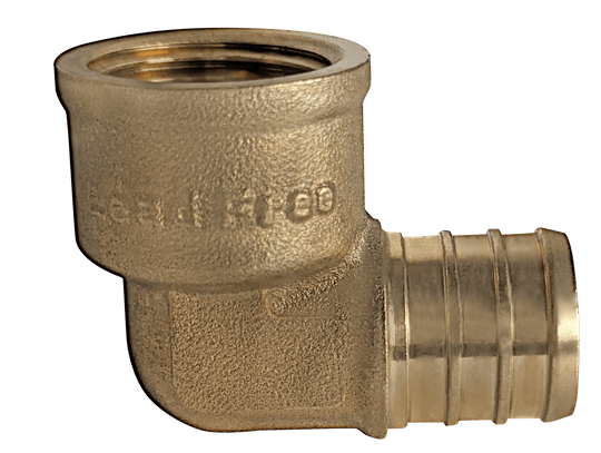 3/4 inch PEX-B Barb x 1/2 inch FNPT Elbow
