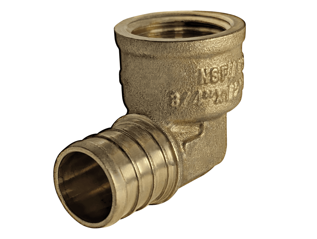 3/4 inch PEX-B Barb x 1/2 inch FNPT Elbow