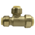 3/4 Inch x 1/2 Inch x 1/2 Inch Push-to-Connect Tee