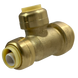3/4 Inch x 1/2 Inch x 1/2 Inch Push-to-Connect Tee