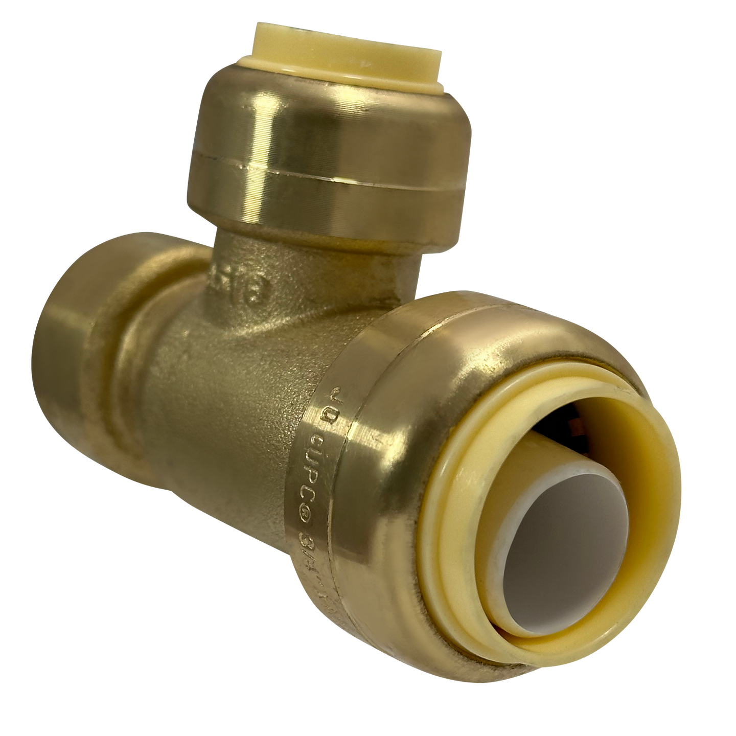 3/4 Inch x 1/2 Inch x 1/2 Inch Push-to-Connect Tee