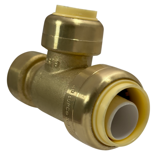 3/4 Inch x 1/2 Inch x 1/2 Inch Push-to-Connect Tee