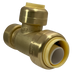 3/4 Inch x 1/2 Inch x 1/2 Inch Push-to-Connect Tee