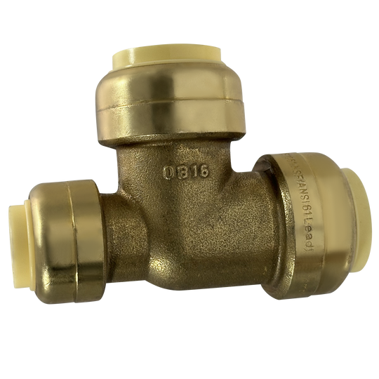 3/4 Inch x 1/2 Inch x 3/4 Inch Push-to-Connect Tee