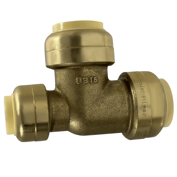 3/4 Inch x 1/2 Inch x 3/4 Inch Push-to-Connect Tee