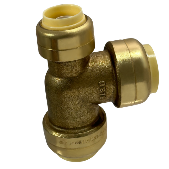 3/4 Inch x 1/2 Inch x 3/4 Inch Push-to-Connect Tee