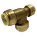 3/4 Inch x 1/2 Inch x 3/4 Inch Push-to-Connect Tee