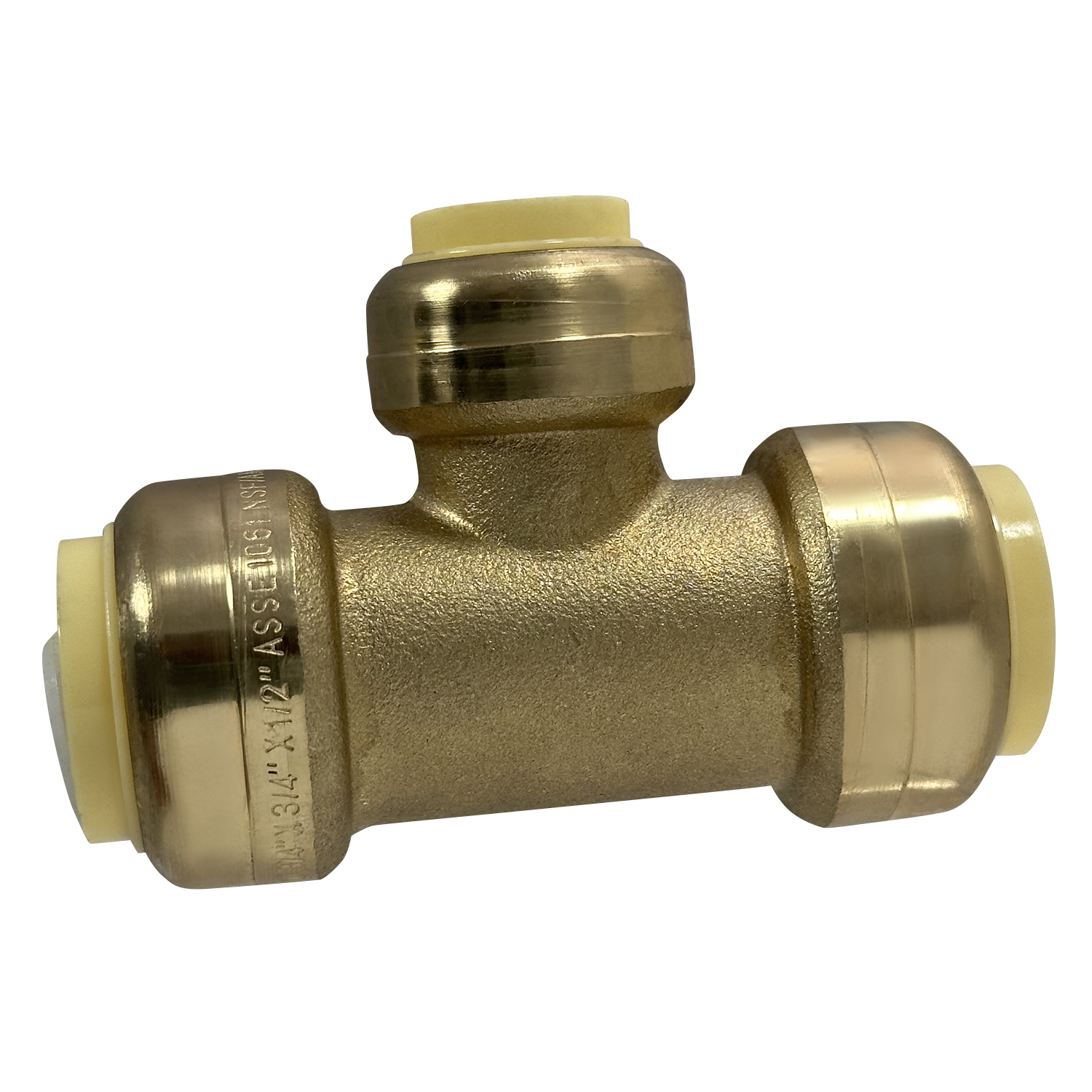 3/4 Inch x 3/4 Inch x 1/2 Inch Push-to-Connect Tee