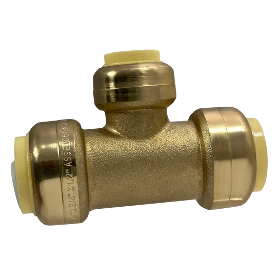 3/4 Inch x 3/4 Inch x 1/2 Inch Push-to-Connect Tee