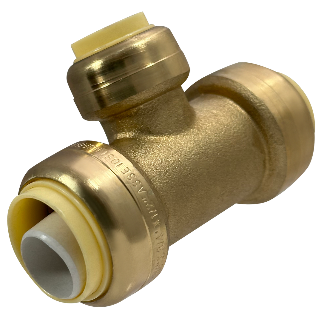 3/4 Inch x 3/4 Inch x 1/2 Inch Push-to-Connect Tee