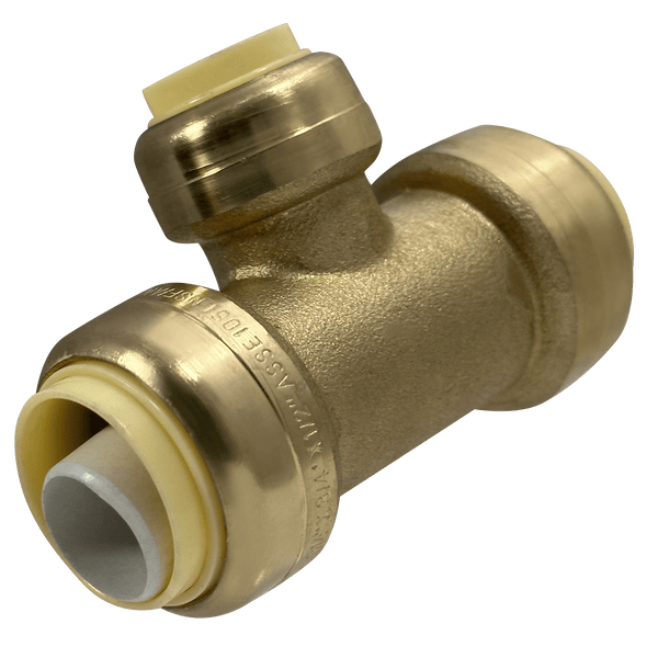 3/4 Inch x 3/4 Inch x 1/2 Inch Push-to-Connect Tee