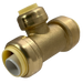 3/4 Inch x 3/4 Inch x 1/2 Inch Push-to-Connect Tee