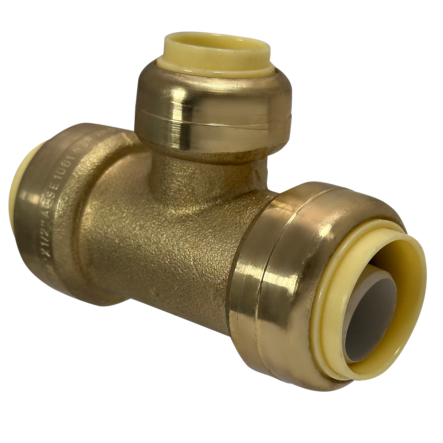 3/4 Inch x 3/4 Inch x 1/2 Inch Push-to-Connect Tee